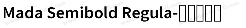 Mada Semibold Regula字体转换